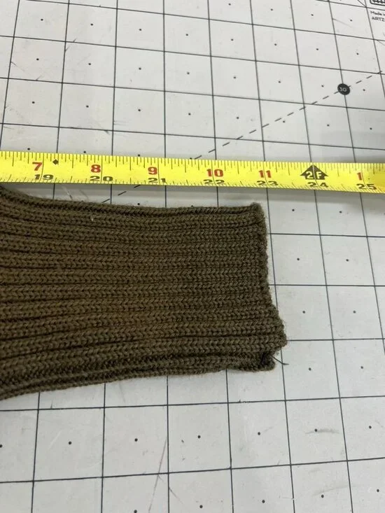 Vintage Military Wool Pullover Sweater Men's Large US Military SEBO Knitwear - Picture 9 of 10